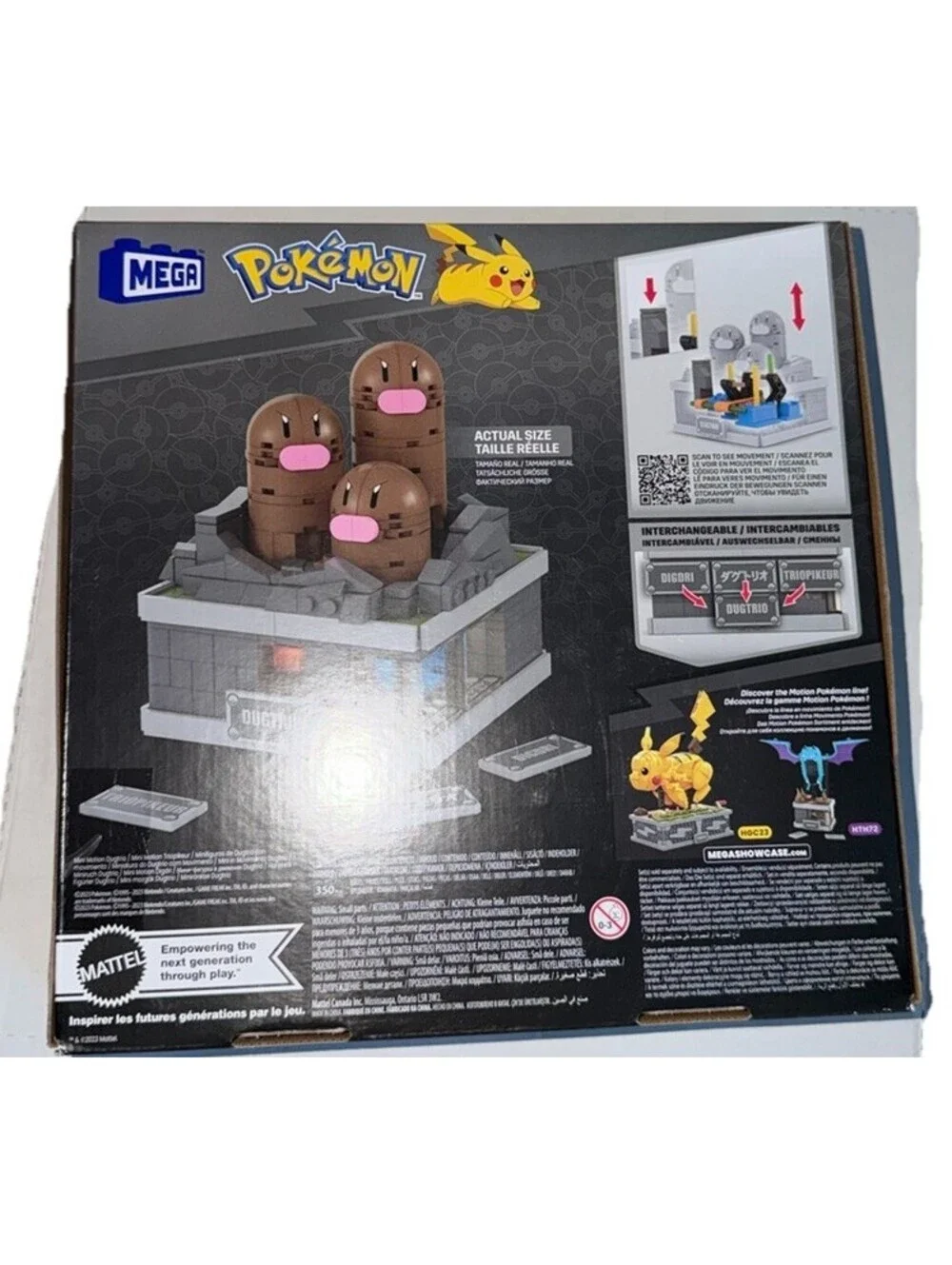 MEGA Nintendo Pokemon Mini Motion Dugtrio 350 Pieces Building Blocks Set | New